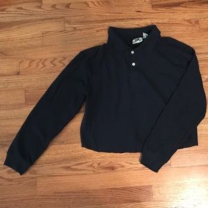 long sleeve crop top